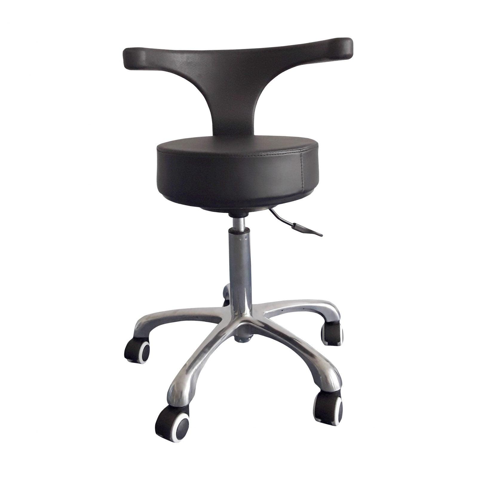 Affinity Curved Back Therapist Stool. AFSWIVSTL/BLK - Massage & Beauty Beds