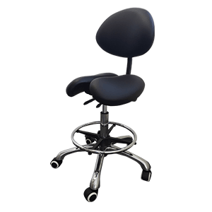 Affinity Split Seat Saddle Stool. AFSPSSADBR/BLK - Massage & Beauty Beds